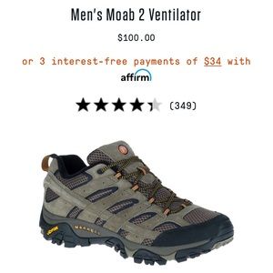 Merrell Men's Moab 2 Ventilator (Hiking Shoe)